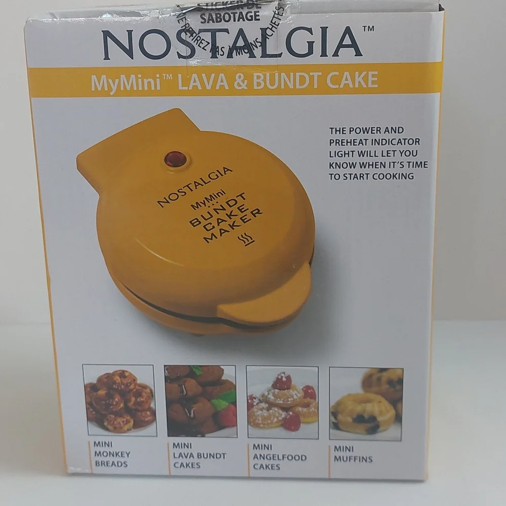 Nostalgia MyMini Lava & Bundt Cake yellow‎